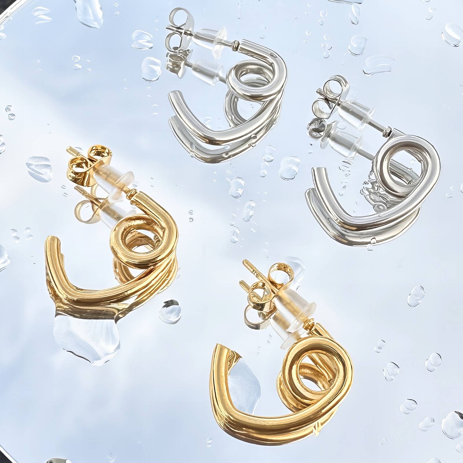 Earrings, Stainless Steel