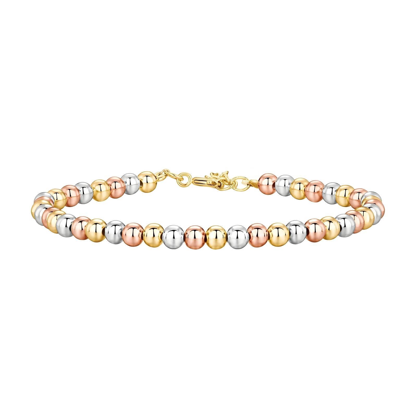 Bracelet, 18K Gold Plated Steel