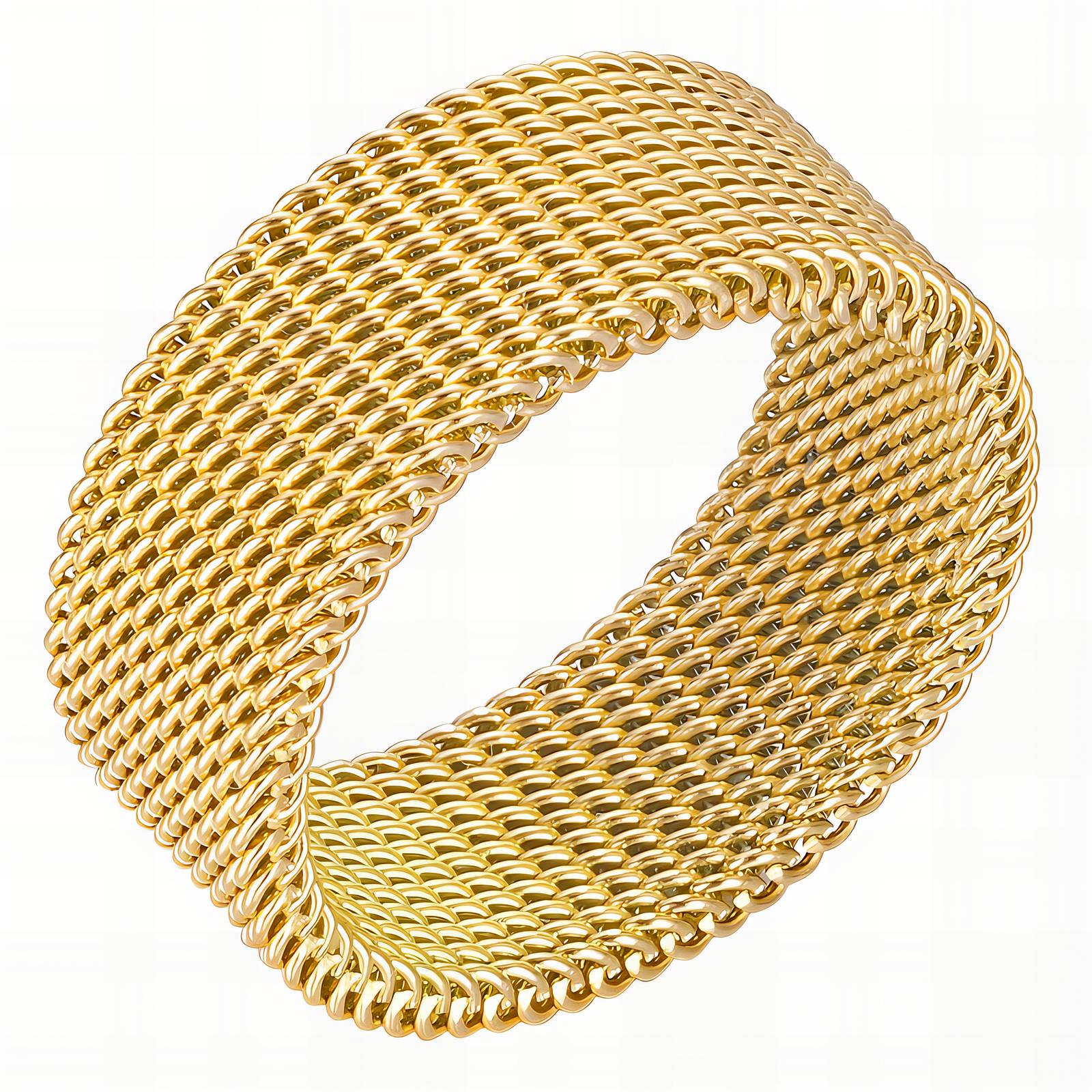 Ring, 18K Gold Plated Steel