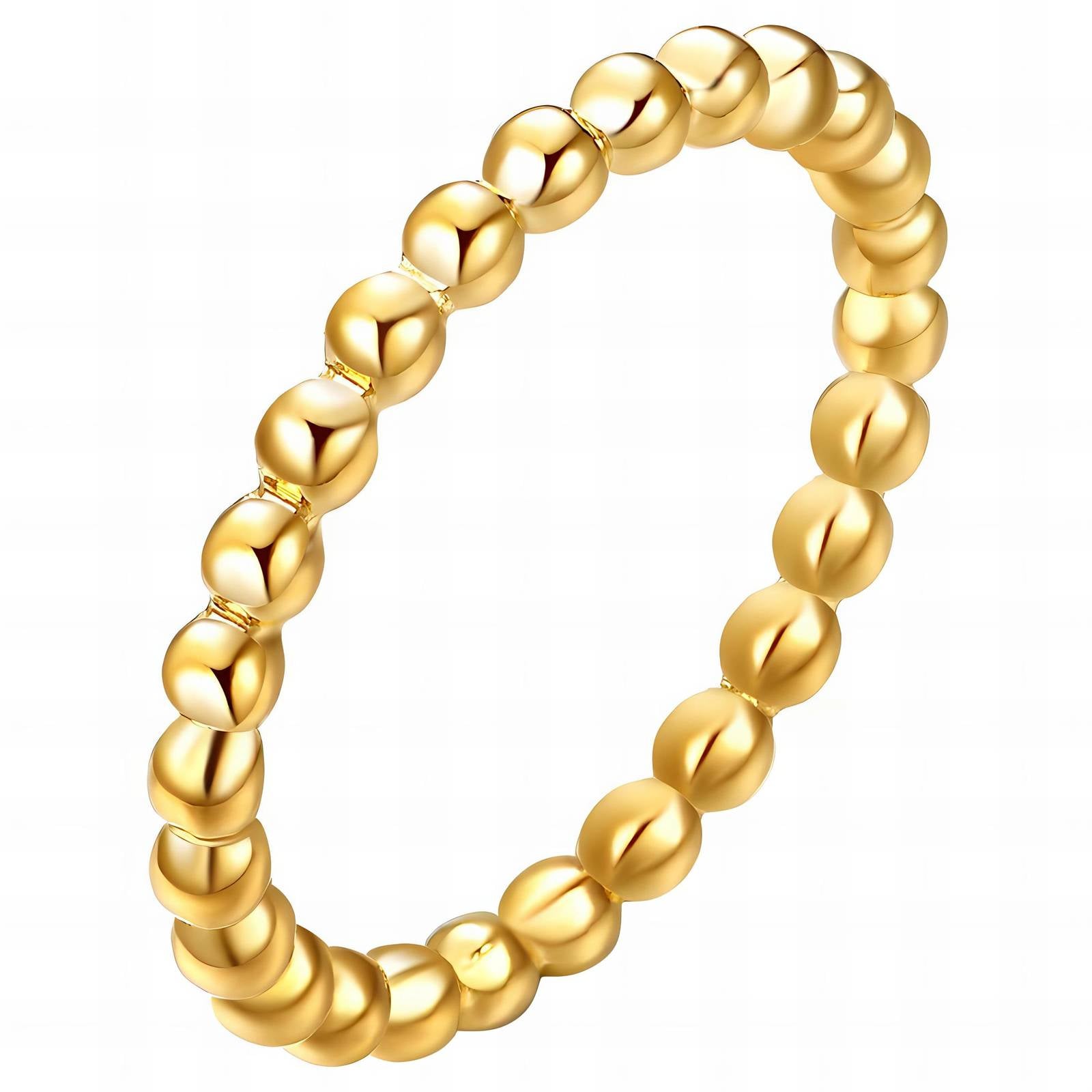 Ring, 18K Gold Plated Steel