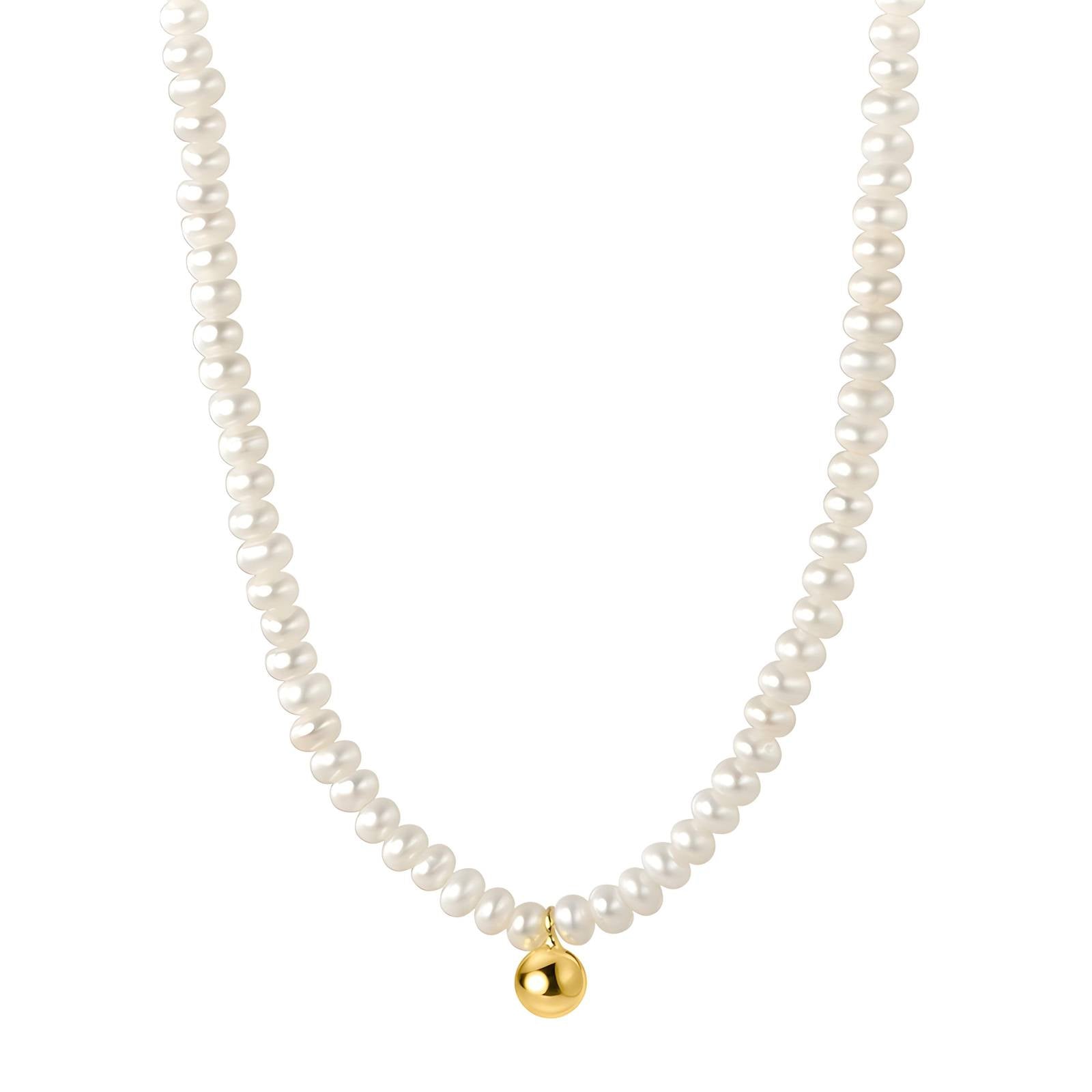 Necklace, 18K Gold Plated Steel