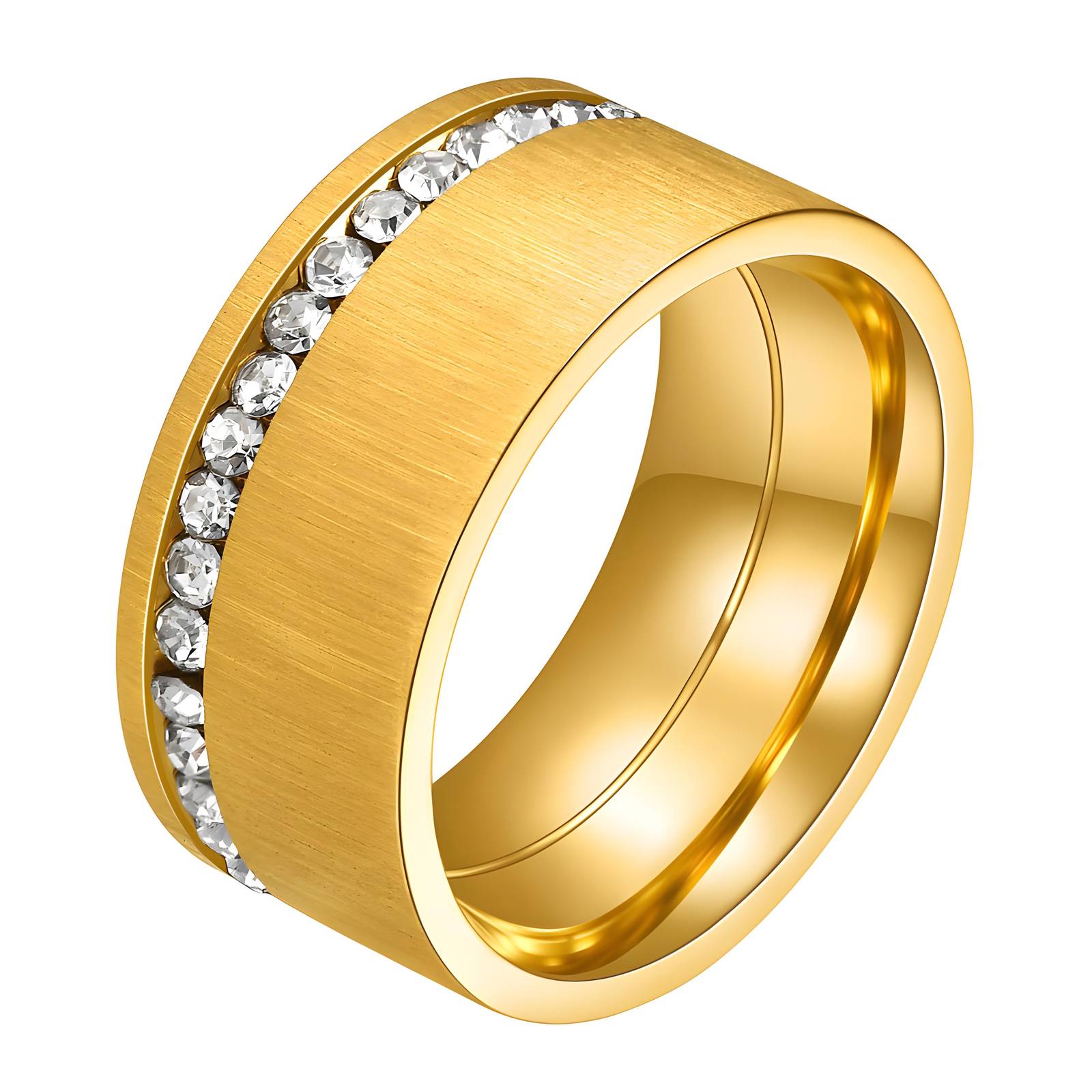 Ring, 18K Gold Plated Steel