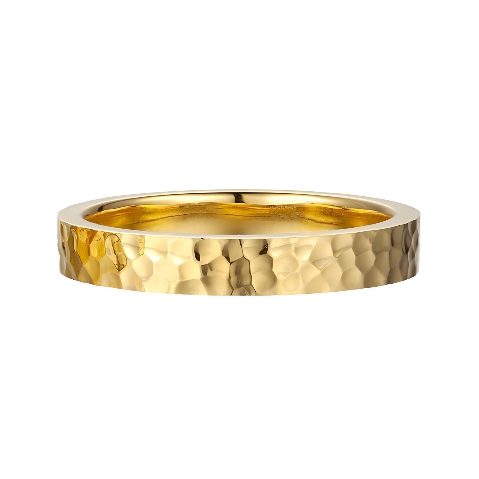 Ring, 18K Gold Plated Steel