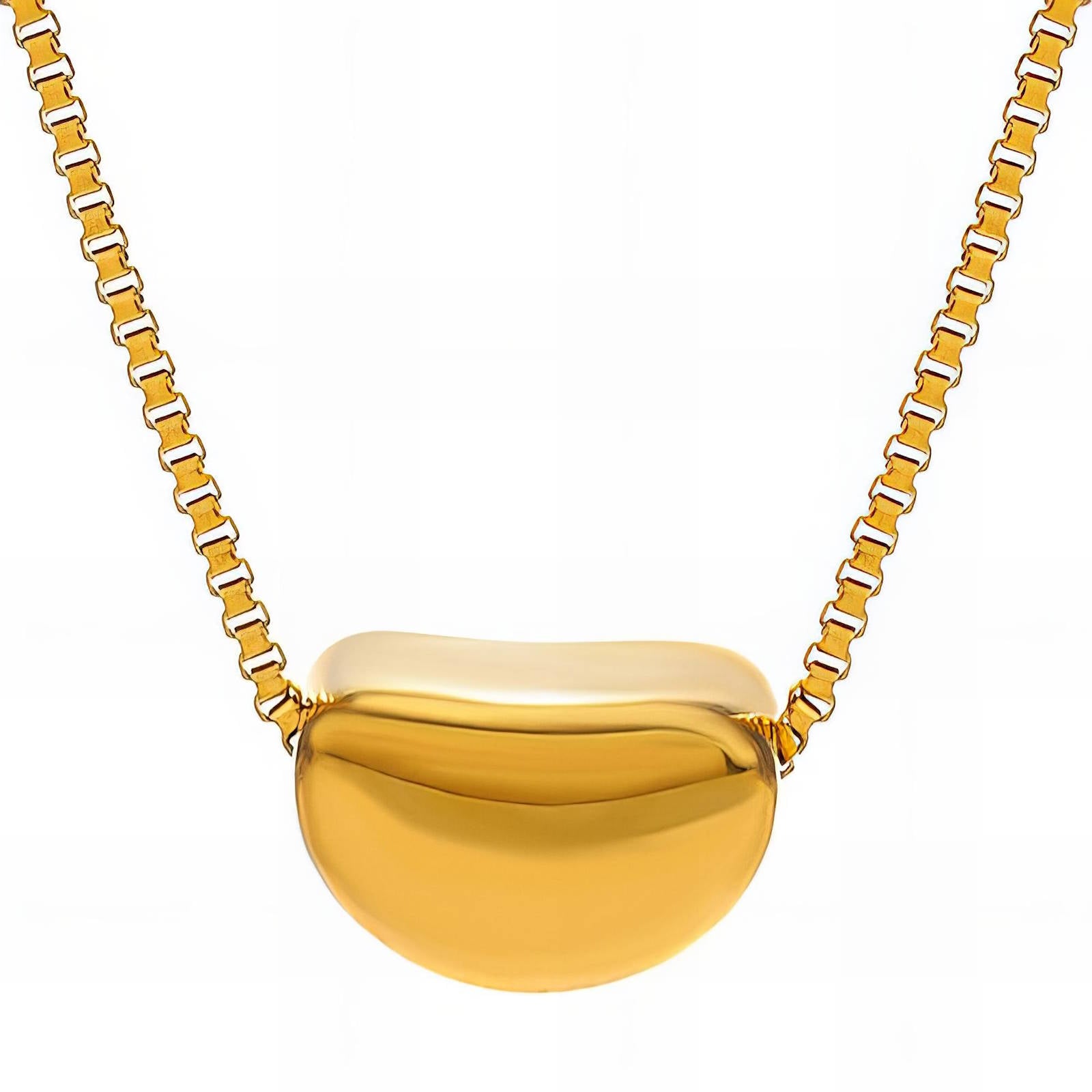 Necklace, 18K Gold Plated Steel