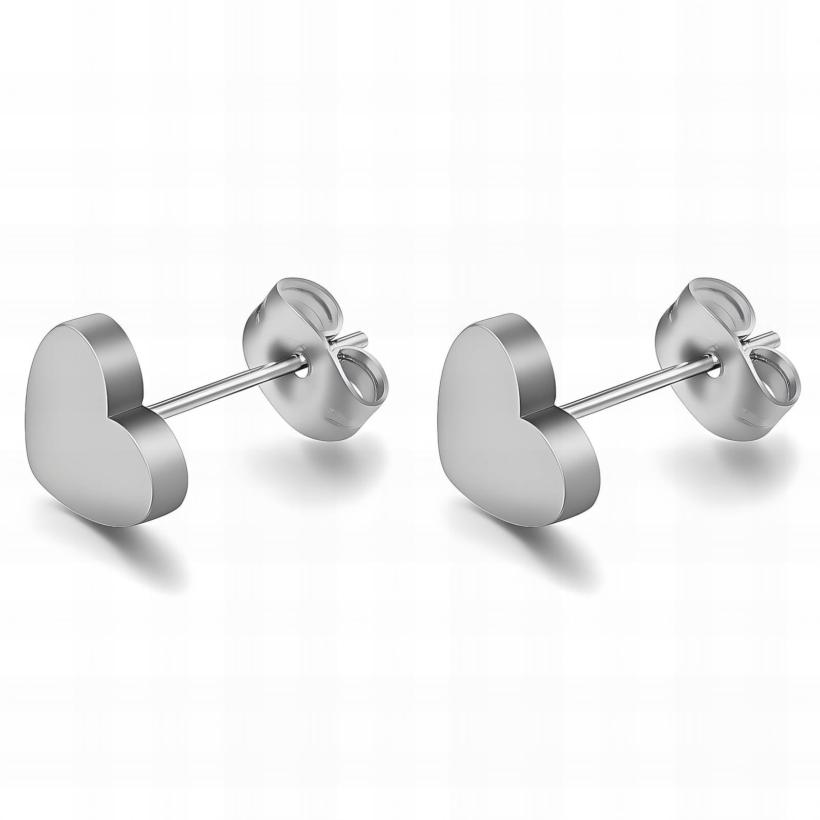 Hearts Earrings, Stainless Steel
