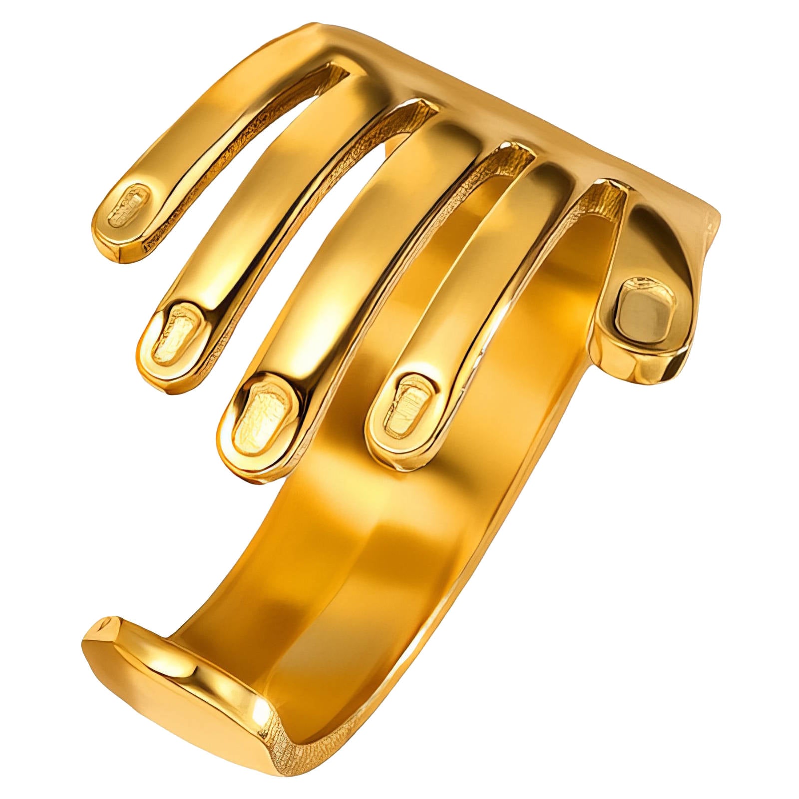 Ring, 18K Gold Plated Steel