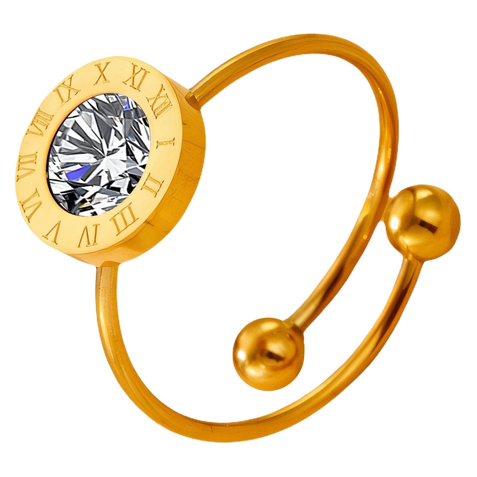 Ring, 18K Gold Plated Steel