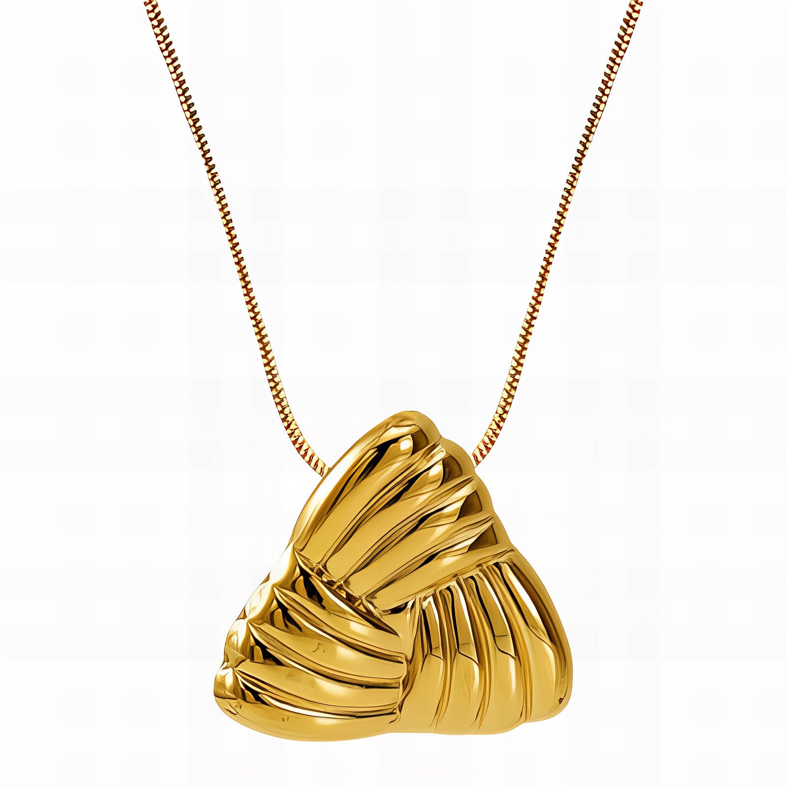 Necklace, 18K Gold Plated Steel