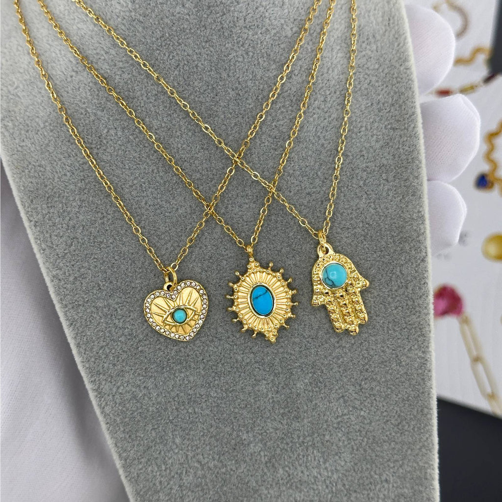 Necklace, 18K Gold Plated Steel