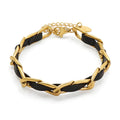 Bracelet, 18K Gold Plated Steel