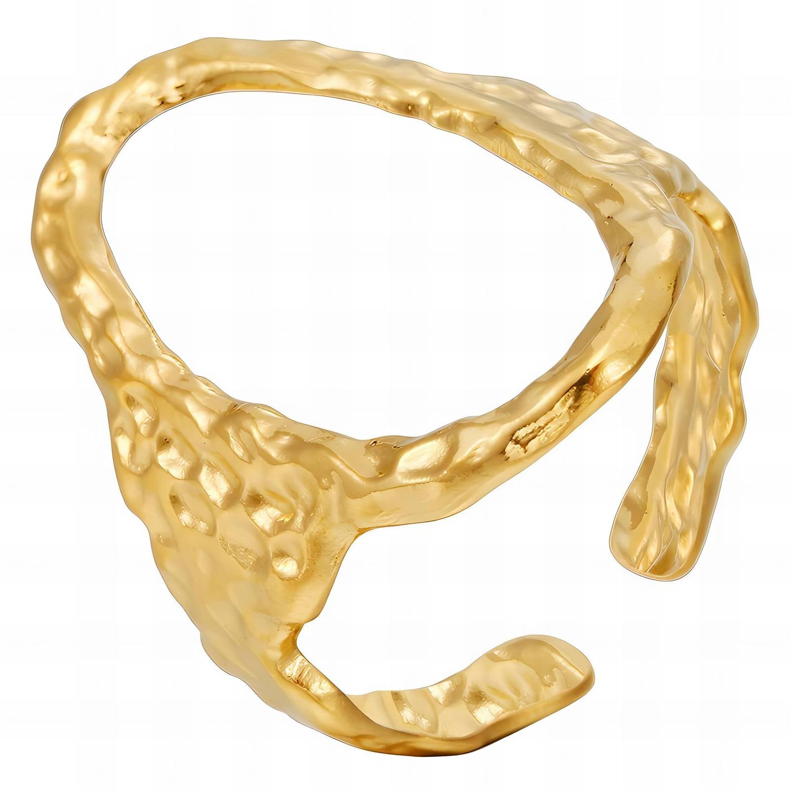 Ring, 18K Gold Plated Steel