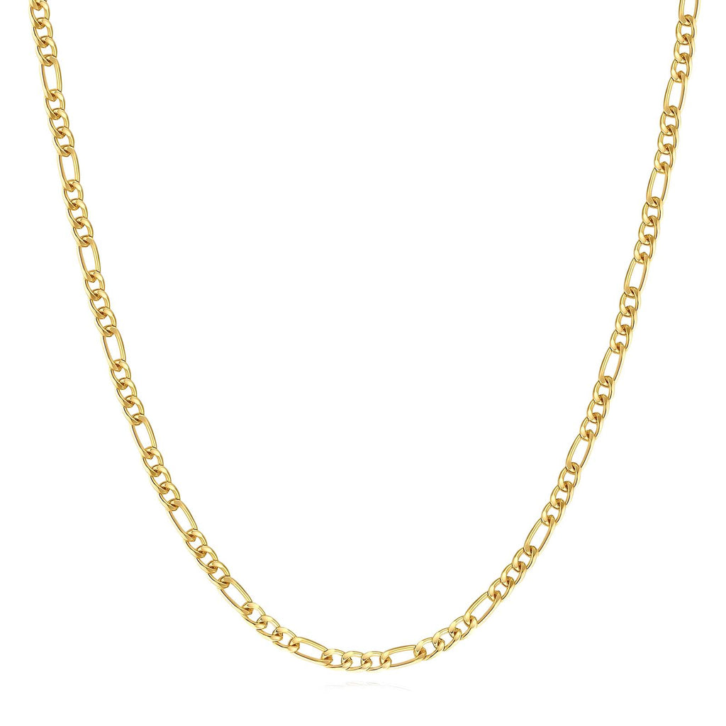 Necklace, 18K Gold Plated Steel