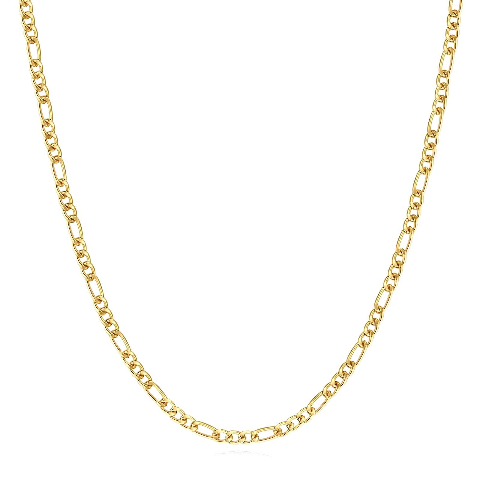 Necklace, 18K Gold Plated Steel