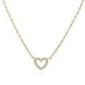 Hearts Necklace, 18K Gold Plated Steel