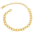 Bracelet, 18K Gold Plated Steel