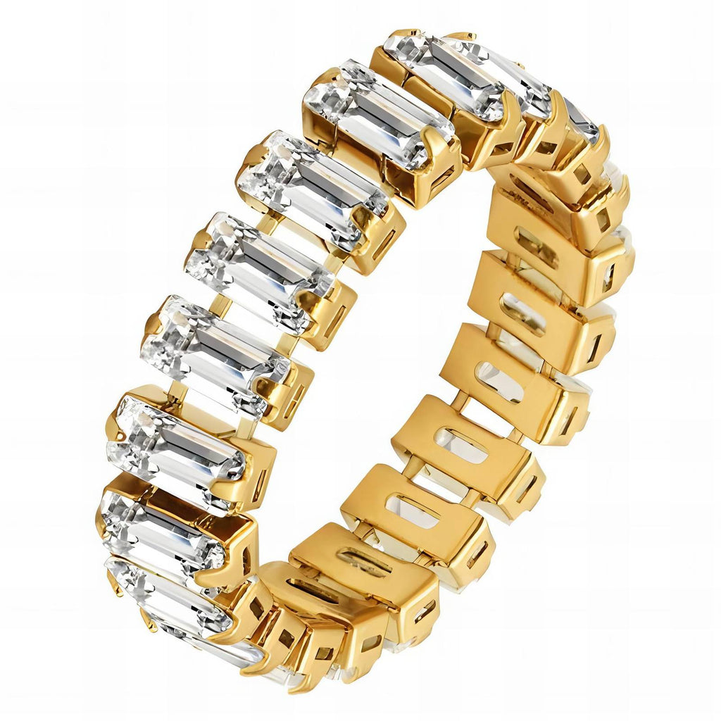 Ring, 18K Gold Plated Steel