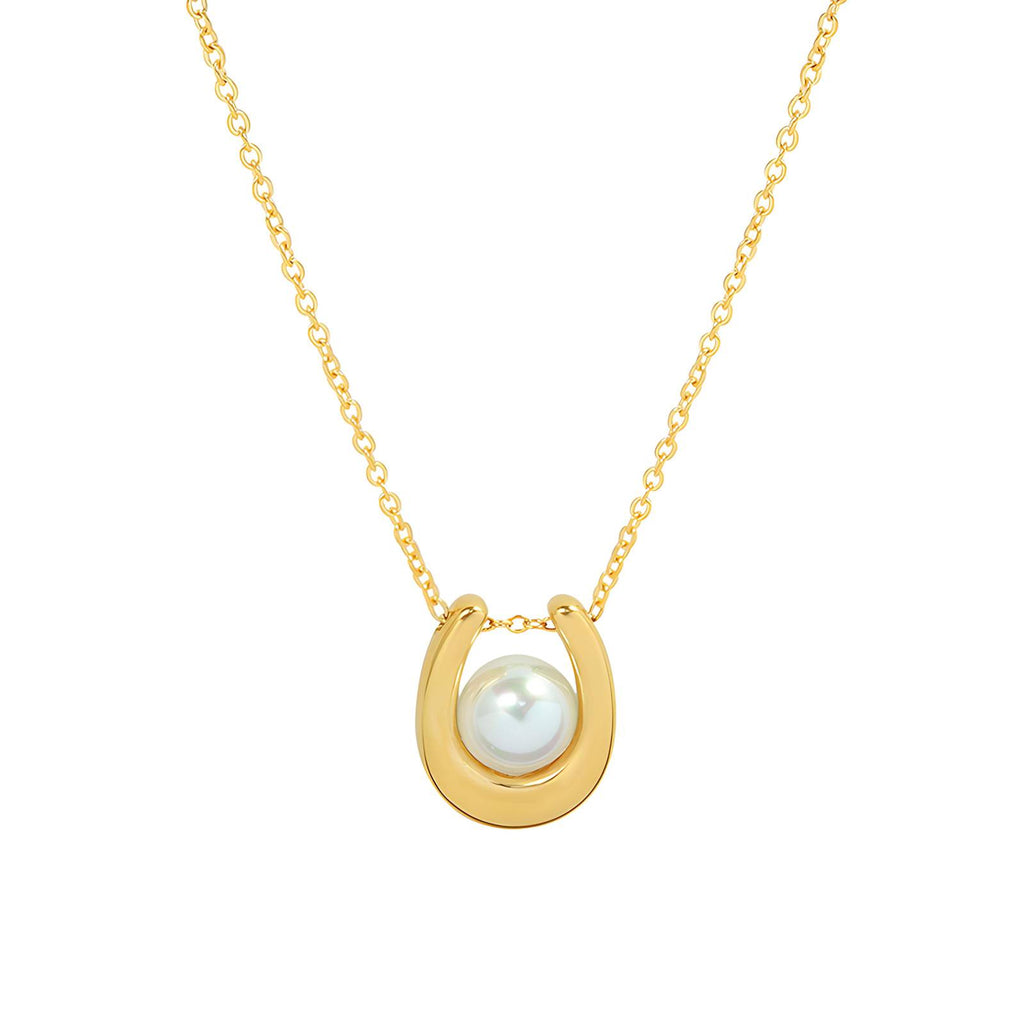 Necklace, 18K Gold Plated Steel