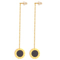Earrings, 18K Gold Plated Steel