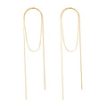 Earrings, 18K Gold Plated Steel