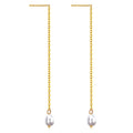 Earrings, 18K Gold Plated Steel