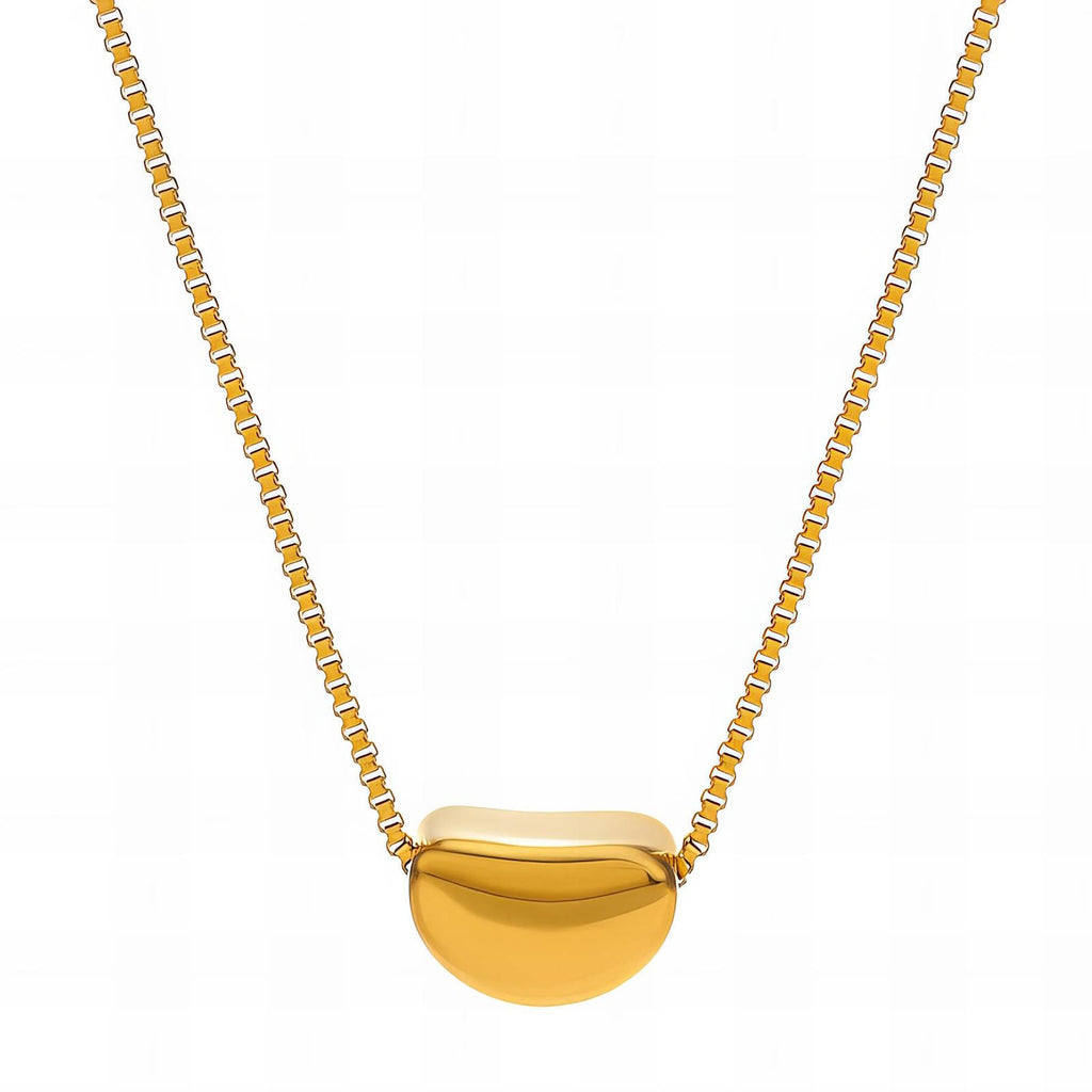Necklace, 18K Gold Plated Steel