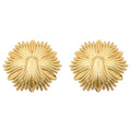 Earrings, 18K Gold Plated Steel