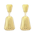 Earrings, 18K Gold Plated Steel