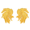 Earrings, 18K Gold Plated Steel