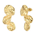 Earrings, 18K Gold Plated Steel