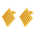 Earrings, 18K Gold Plated Steel