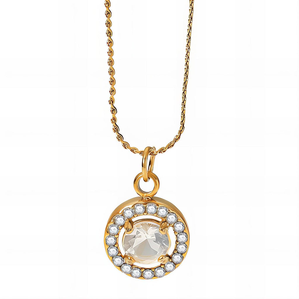 Necklace, 18K Gold Plated Steel