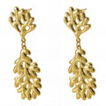 Earrings, 18K Gold Plated Steel