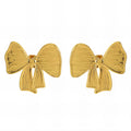 Earrings, 18K Gold Plated Steel