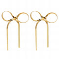 Earrings, 18K Gold Plated Steel