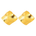 Earrings, 18K Gold Plated Steel