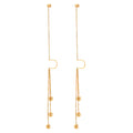 Earrings, 18K Gold Plated Steel
