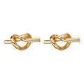 Earrings, 18K Gold Plated Steel
