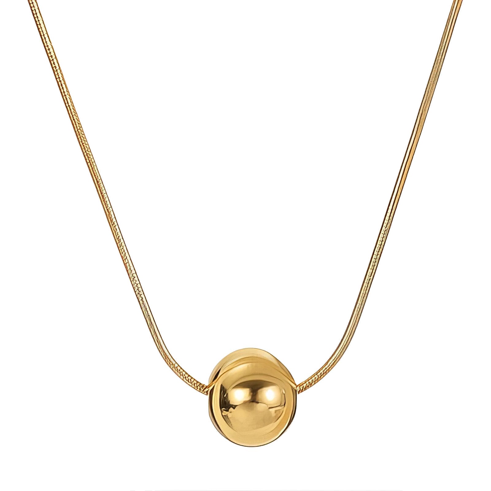 Necklace, 18K Gold Plated Steel