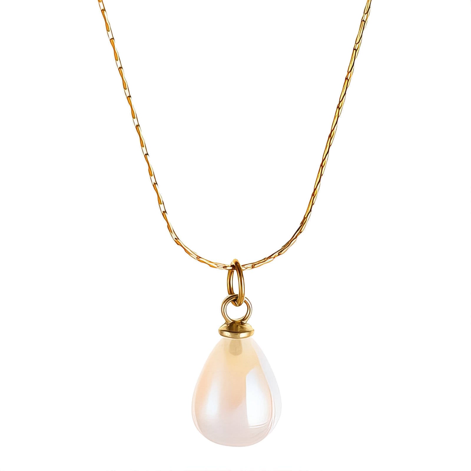 Necklace, 18K Gold Plated Steel