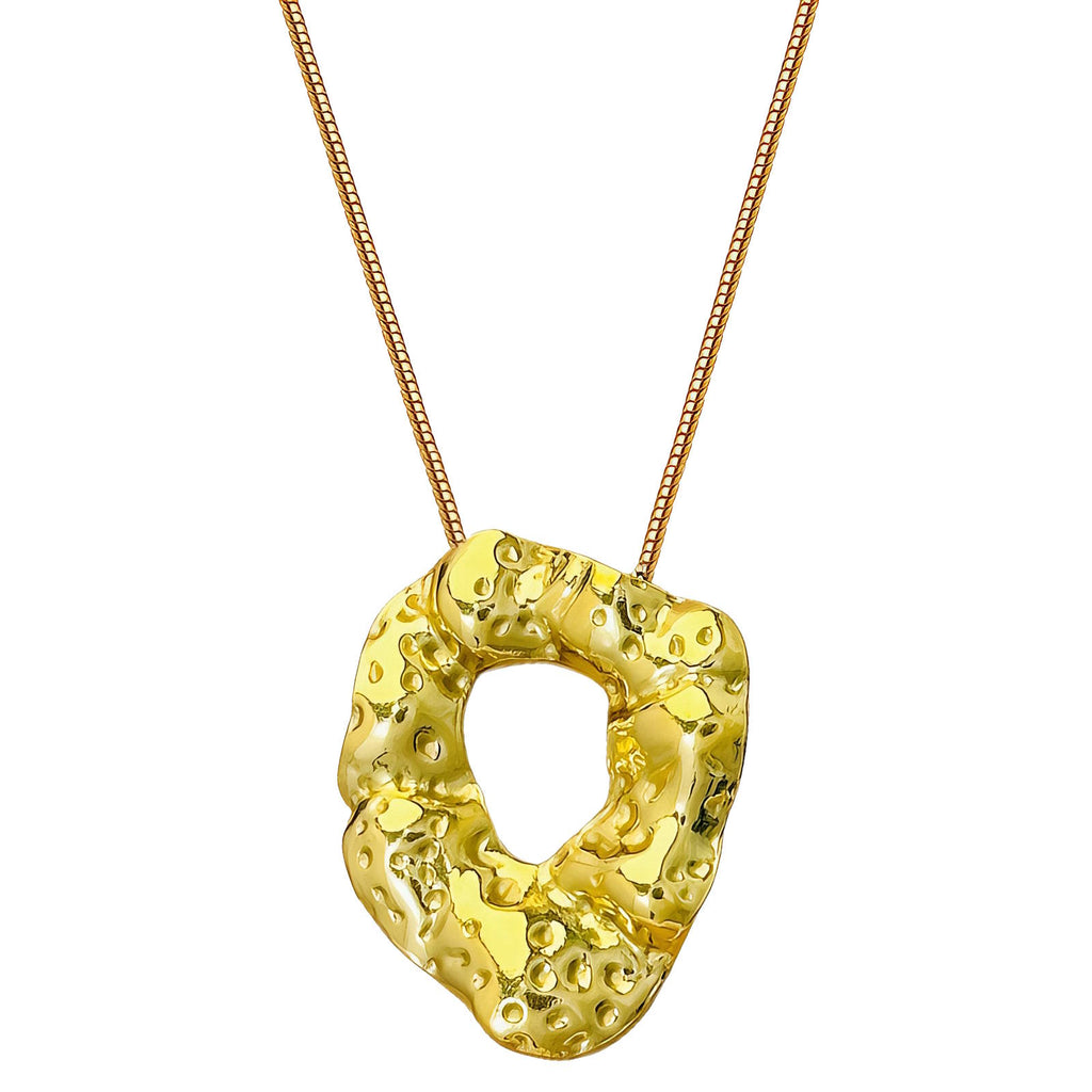 Necklace, 18K Gold Plated Steel